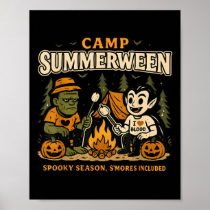 Affiche Camp Summerween Saison Éffrayante Drôle été Hallow