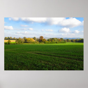 Affiche Campagne anglaise d'automne - Personnalisé