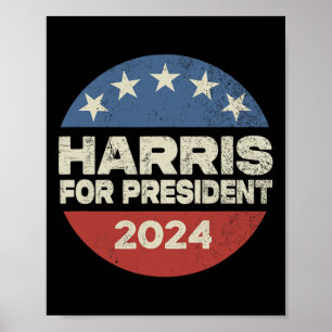 Affiche Campagne de l'élection présidentielle Harris 2024 