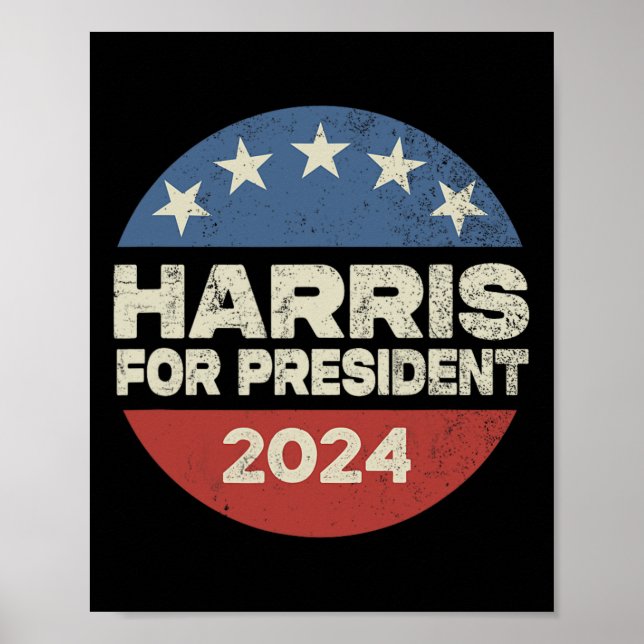 Affiche Campagne de l'élection présidentielle Harris 2024  (Devant)