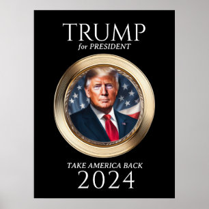 Affiche Campagne Donald Trump 2024 Collectible