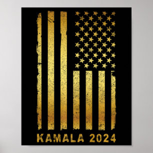 Affiche Campagne du président Kamala Harris 2024 Retro Vin