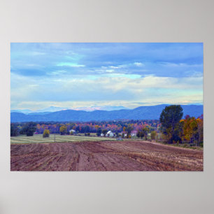 Affiche Campagne du Vermont en Automne