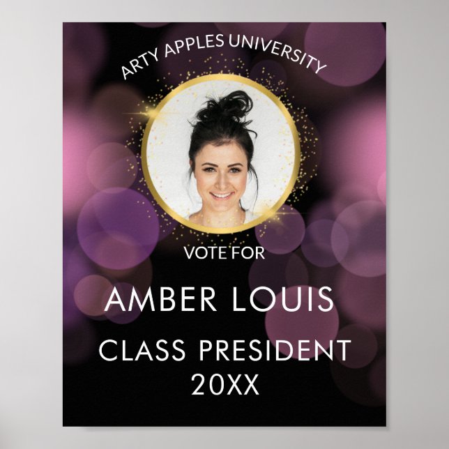 Affiche campagne électorale des étudiants photo de l'unive (Devant)