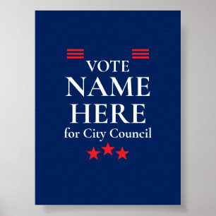 Affiche Campagne Électorale Personnalisée