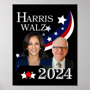 Affiche Campagne électorale présidentielle de Walz 2024 Ka