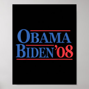 Affiche Campagne Retro Vintage Obama en détresse Biden 08