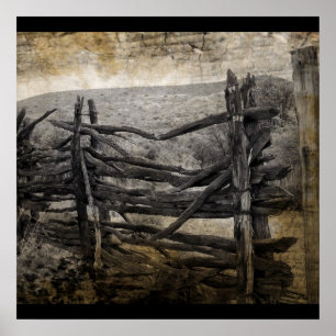 Affiche Campagne rurale principale Pays de l'Ouest Ferme r