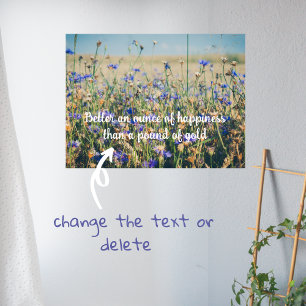 Affiche Campagne rustique Champ de Cornflower