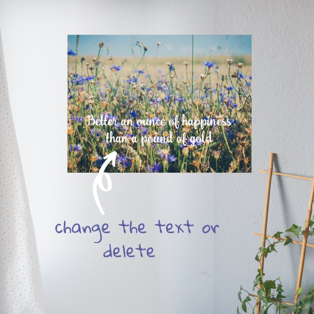 Affiche Campagne rustique Champ de Cornflower (Créateur téléchargé)