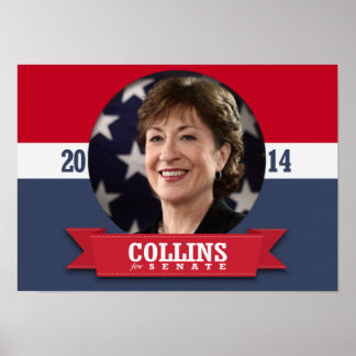 AFFICHE CAMPAGNE SUSAN COLLINS