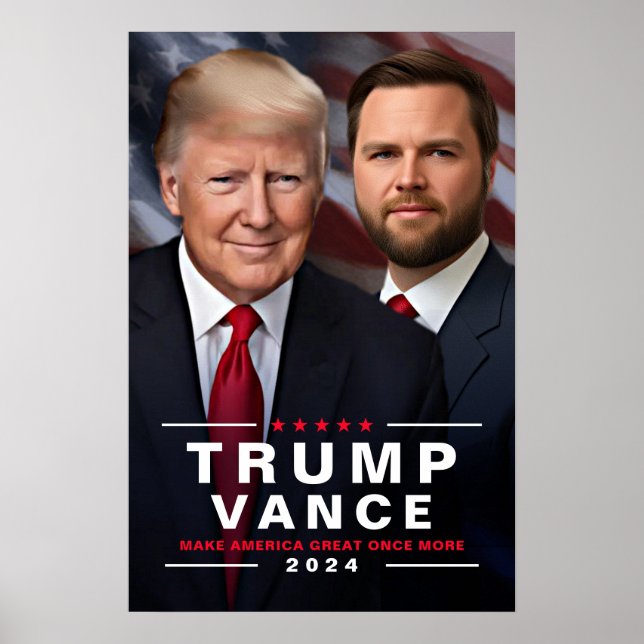 Affiche Campagne Trump Vance 2024 Collectible (Devant)