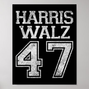 Affiche Campagne Walz 2024 Pour Le Président Harris Waltz 