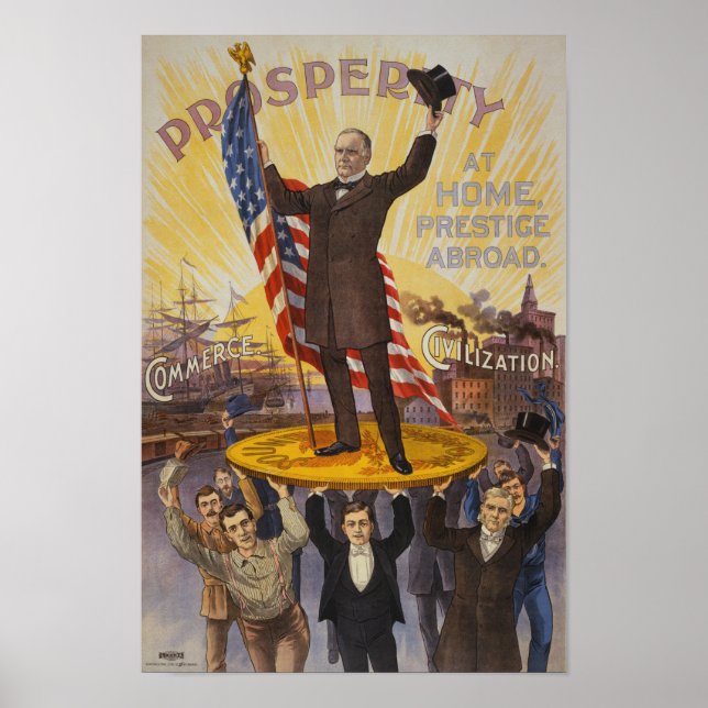 Affiche Campagne William McKinley (Devant)