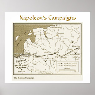 Affiche Campagnes Napoléon, Campagne russe