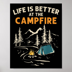 Affiche Camper Camping Camping La Vie Du Camping Est Meill