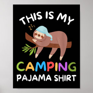 Affiche Camper Drôle Parking Dormir C'Est Mon Camping Paj