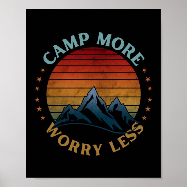 AFFICHE CAMPEZ PLUS INQUIÉTEZ MOINS  (Devant)