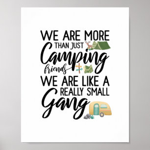 Affiche Camping Amis Comme Un Petit Décor De Mur De Gang