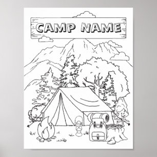 Affiche Camping Art Galerie de Camping Art Camping Bois Mu