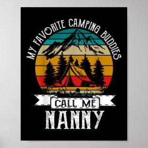 Affiche Camping Buddies m'appellent Camping Nanny Camper