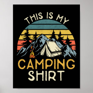 Affiche Camping-car drôle Randonnée Nature Camping-car C'e