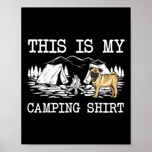 Affiche Camping Carlin Chien Voici Mon Camping