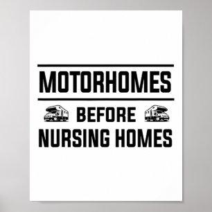 Affiche Camping-cars avant les maisons de retraite tenue p