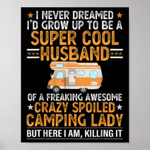 Affiche Camping Chemises Hommes Funny Valentines Jour Camp