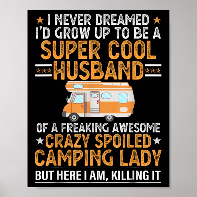 Affiche Camping Chemises Hommes Funny Valentines Jour Camp (Devant)