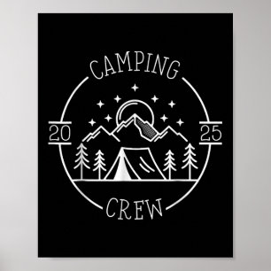 Affiche Camping Cousin Crew 2025 Campout de Réunion Famili