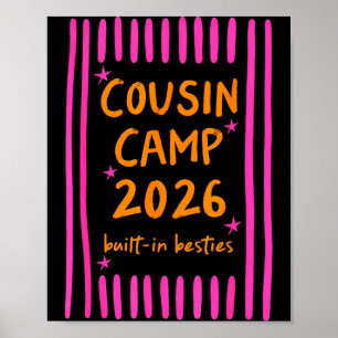 Affiche Camping cousins 2026 meilleures amies intégrées fe