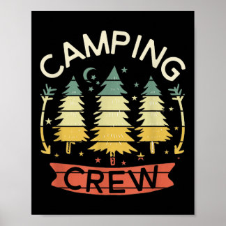 Affiche Camping Crew Shirt Kids Family Camping Shirts Matc