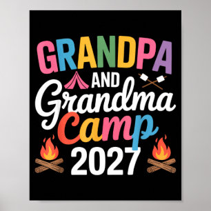 Affiche Camping de grand-père et grand-mère 2027 grands-pa