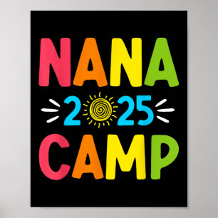 Affiche Camping de Nana 2025 Vacances familiales Équipe de
