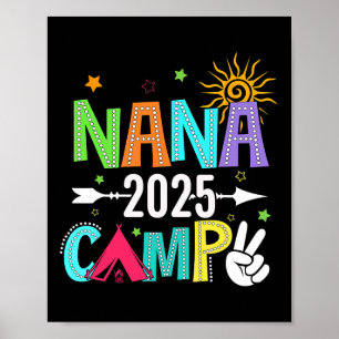 Affiche Camping de Nana 2025 Vacances familiales Équipe de