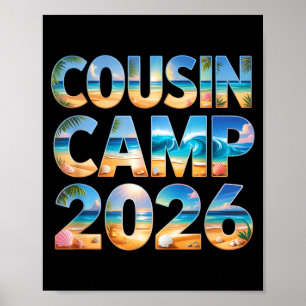 Affiche Camping des cousins mignons équipage 2026 réunion 