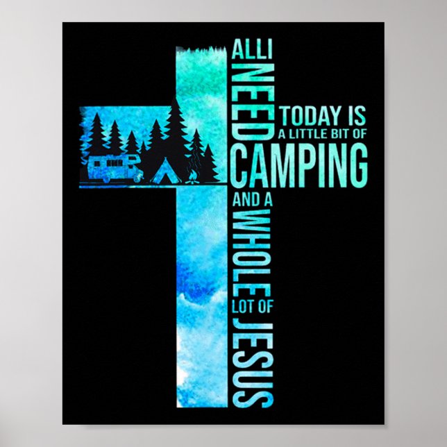 Affiche Camping et Jésus  (Devant)