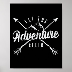 Affiche Camping laisse l'aventure commencer'