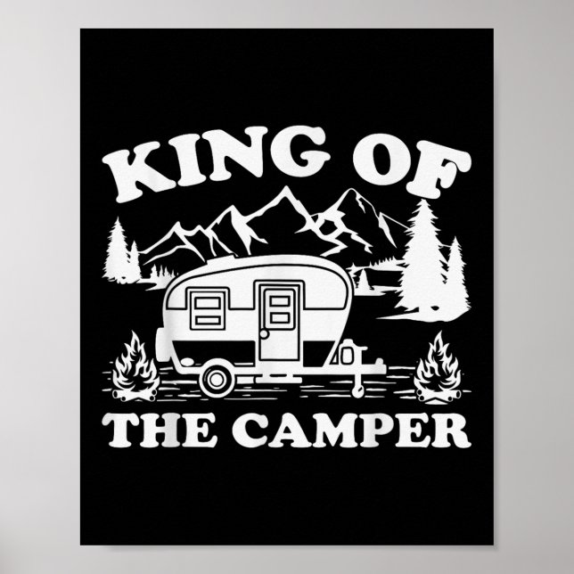 Affiche Camping Lover Camper Van King Du Camper (Devant)