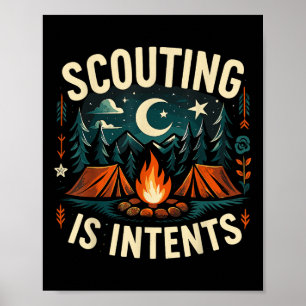 Affiche Camping Scouting Est Intérieur Scout Camper