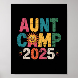Affiche Camping Tante 2025 Équipage de camping d'été Vacan