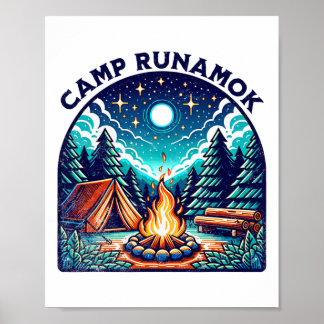 Affiche Camps Runamok Musical Playing Tee For Youth Kids M