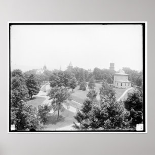 Affiche Campus, université d'Amherst, Amherst,