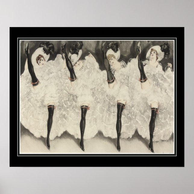 Affiche "Can-Can" Louis Icart (Devant)