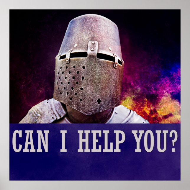 Affiche Can I help you (Devant)