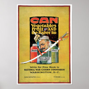 Affiche Can Vegetables, Fruit et Kaiser Too