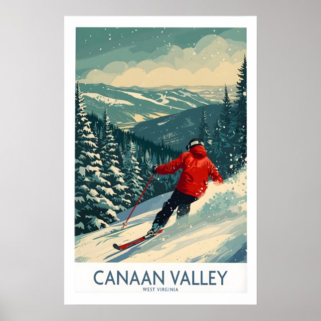 Affiche Canaan Valley Ski Print 1 (Devant)