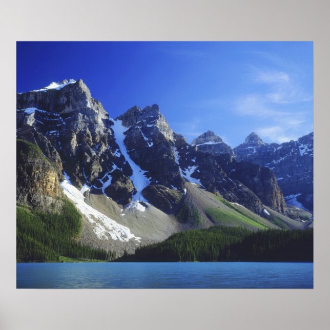 Affiche Canada, Alberta, Parc national Banff, Moraine (Devant)