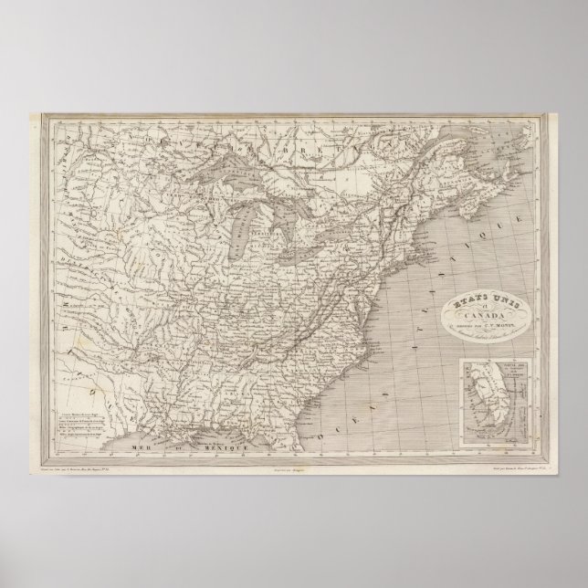 Affiche Canada and the United States (Devant)